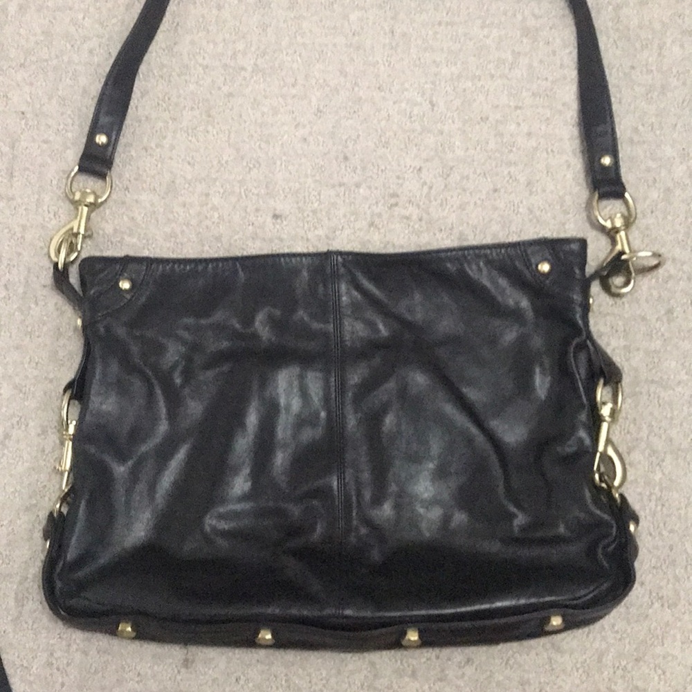 Rebecca Minkoff dark brown leather Nikki crossbody